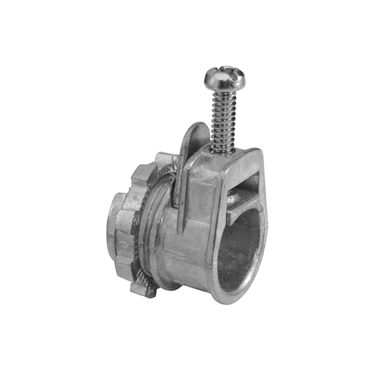ABB 1 inch Iberville One-Screw Loomex/BX Connector, Zinc Alloy