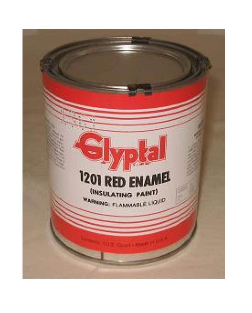 red enamel paint