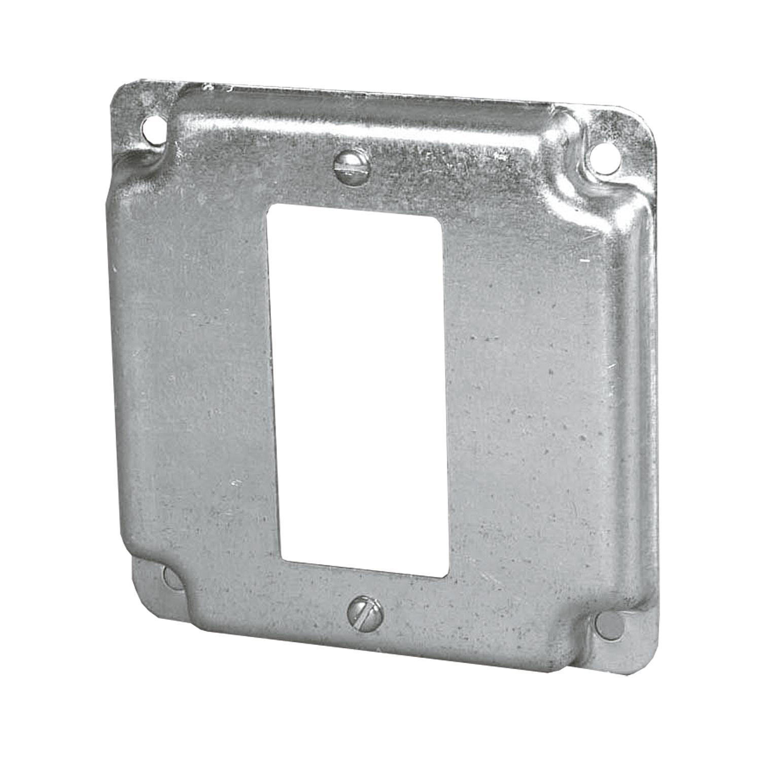 ABB inch Surface Cover 3/8 inch Raised Outlet Decora IBERVILLE Square  Box Surface Cover, Steel