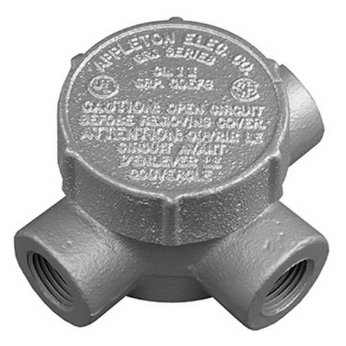 Crouse-Hinds EABO 26 Condulet , Rigid Conduit Outlet Box And Cover- ECS