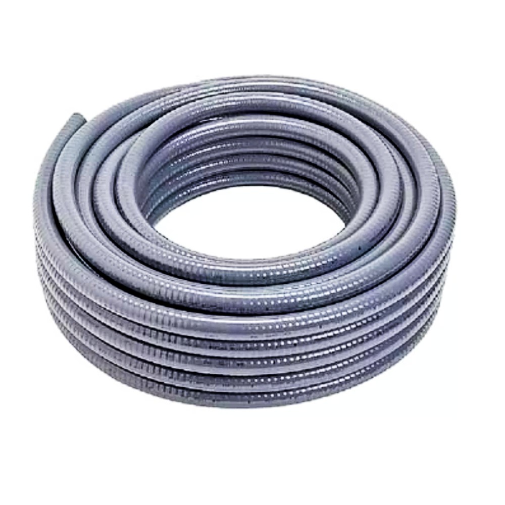 1inch 100ft Electrical Conduit Kit,with 5 Straight and 3 Angle Fittings  Included,Flexible Non Metallic Liquid Tight Electrical Conduit(1 Dia, 100