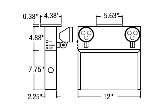 STANPRO 36W 6V 120/347VAC 2-Head PRMS-2L Series Running Man