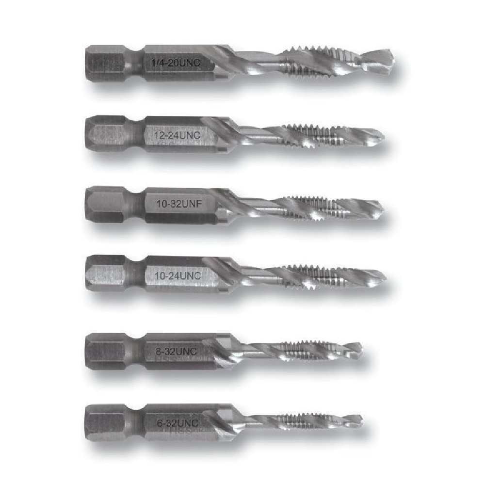 Conical Drill Bit Set 6 Pieces Hex Shank Hole Saw Drill Hss Hex Shank Drill  Bits With L-wrench Slots Conical Drill Bit Set For Auger, Plastic, Wood, D