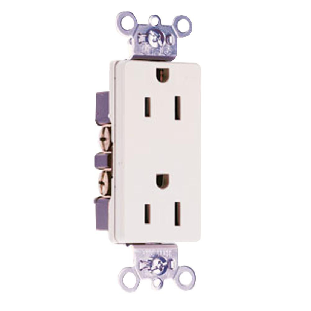 PASS & SEYMOUR 26252W 15Amp 125V Heavy-Duty Decorator Spec Grade