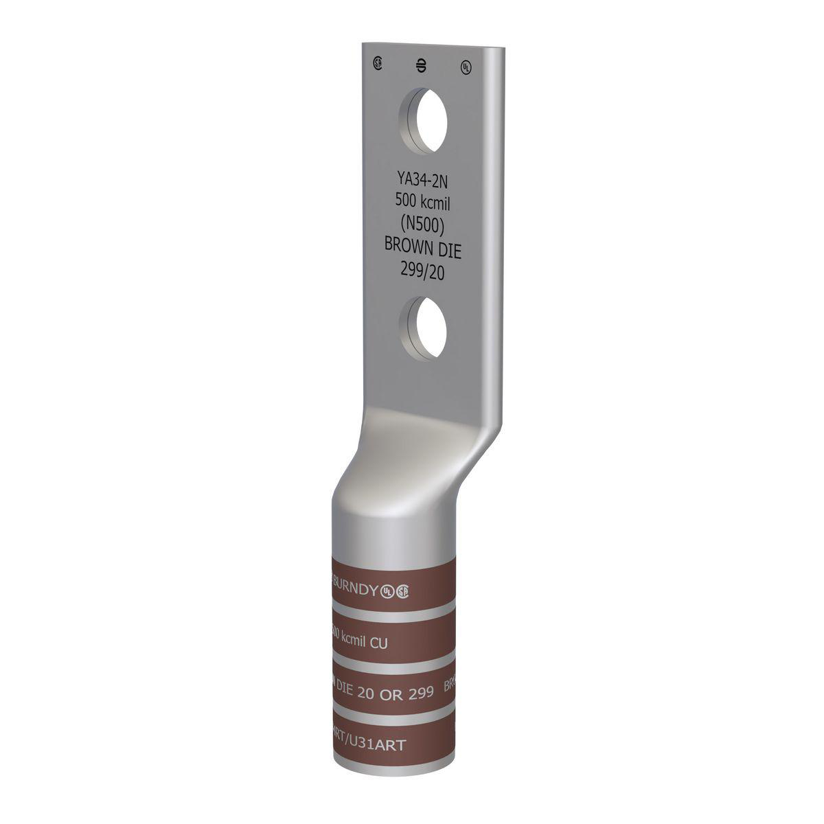 BURNDY YA342N 500kcmil Burndy® Hylug™ Type YA-2NU Copper