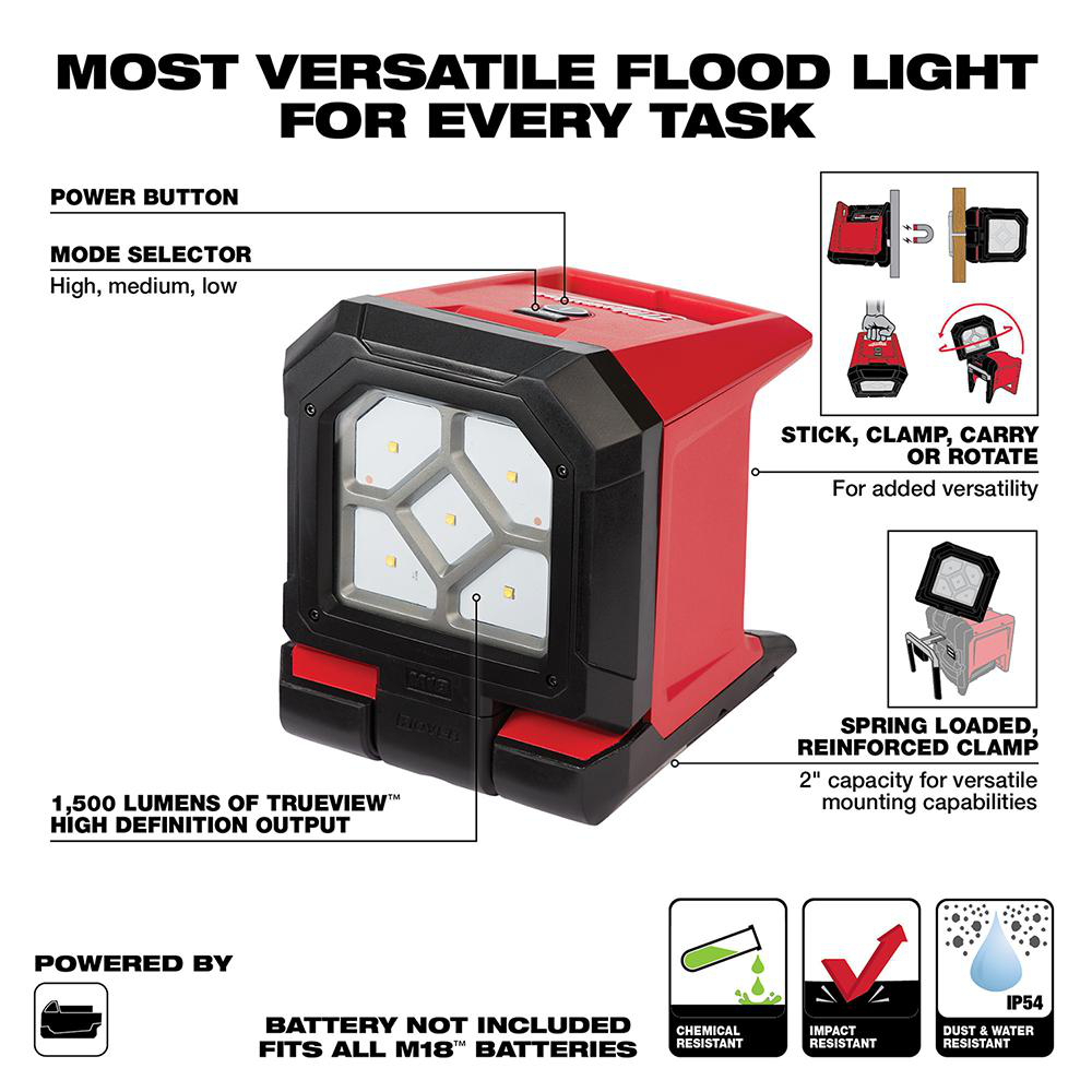 MILWAUKEE TOOL 2365-20 M18™ ROVER™ Mounting Flood Light